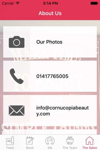 Cornucopia Beauty Glasgow screenshot 3
