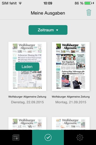 WAZ E-Paper News aus Wolfsburg screenshot 2