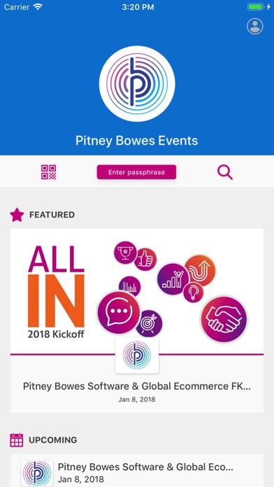 Pitney Bowes Global Events screenshot 2