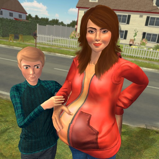 Virtual Family Pregnant Mom 3D Icon