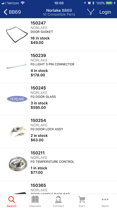 Nor-Lake/Master-Bilt OEM Parts screenshot 3