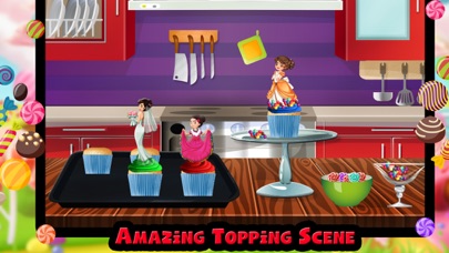Rainbow Doll Cupcake Maker Sim screenshot 2