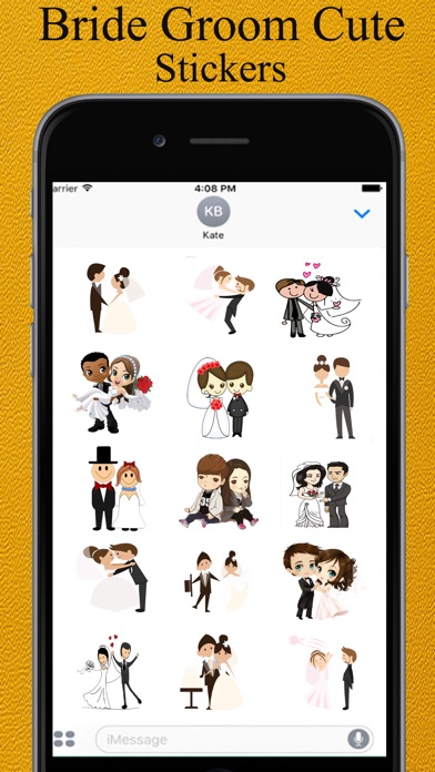 Wedding Stickers Pack-Bride Groom screenshot 2
