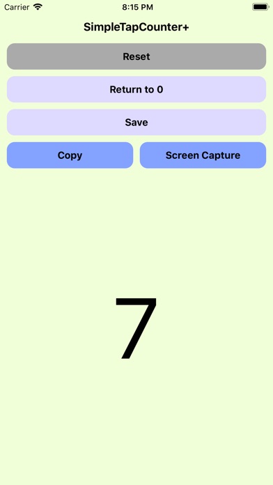 SimpleTapCounter+ screenshot 2