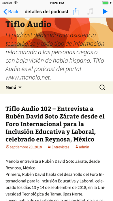 Tiflo Audio screenshot 2