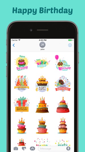 Happy Birthday Stickers Pack for iMessage(圖3)-速報App