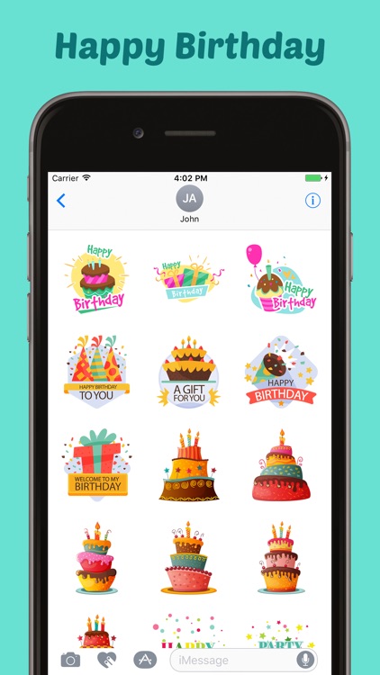 Happy Birthday Stickers Pack for iMessage