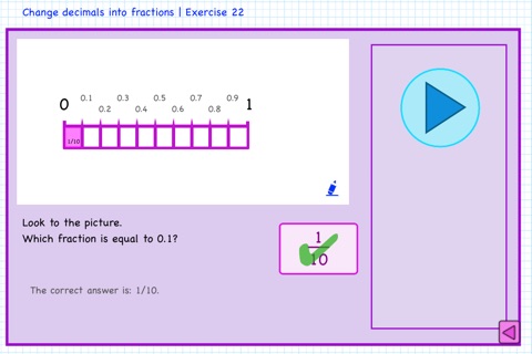 Decimals and fractions math screenshot 4