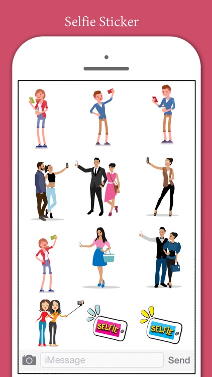 Selfie Lifestyle Stickers