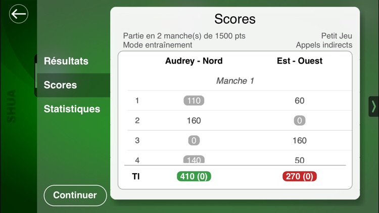 Jeu de Belote SHUA for iPhone screenshot-3