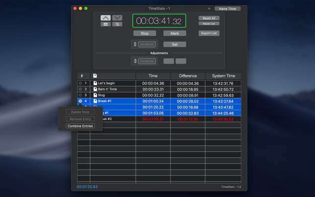 TimeStats