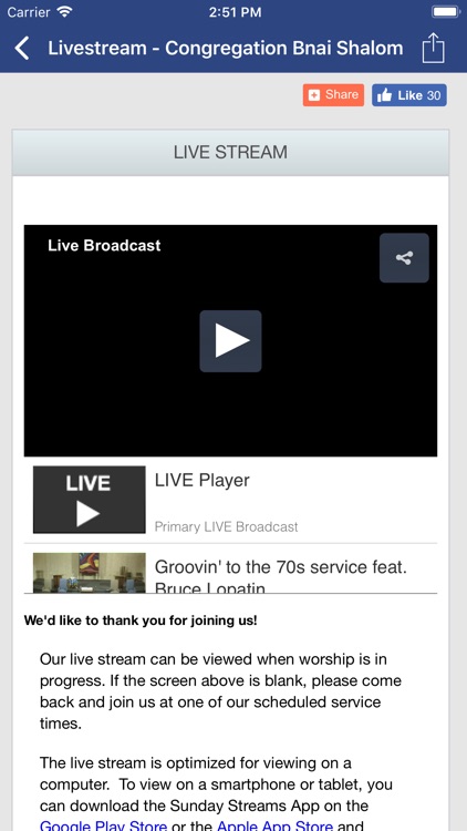 Congregation Bnai Shalom screenshot-4