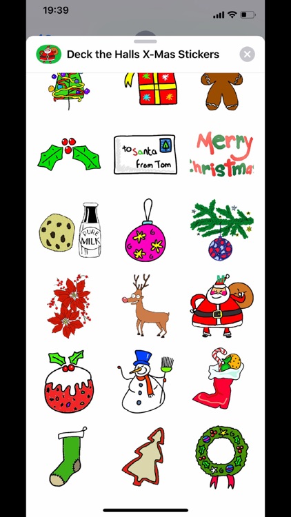 Deck the Halls X-Mas Stickers