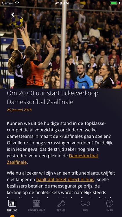 Korfbal Events