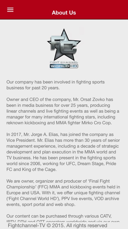 Fight Channel World HD