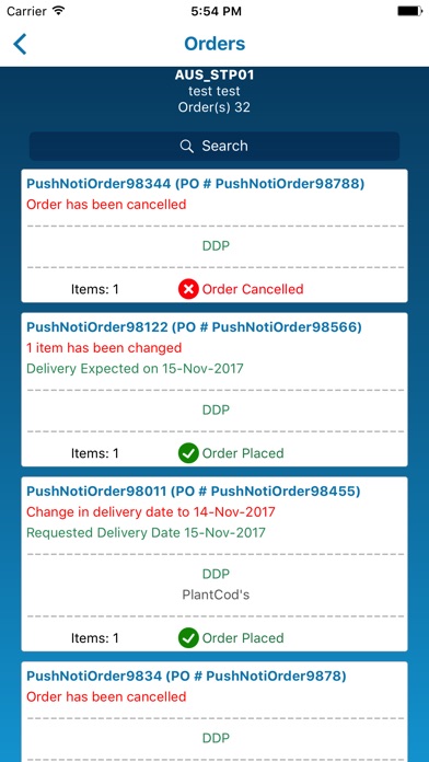 OT Order Application screenshot 2