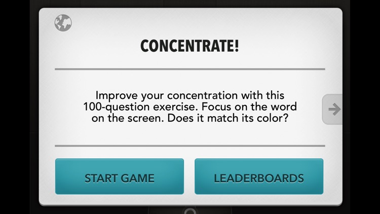 Concentrate!