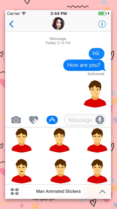 Man Emoji : Animated Stickers screenshot 2