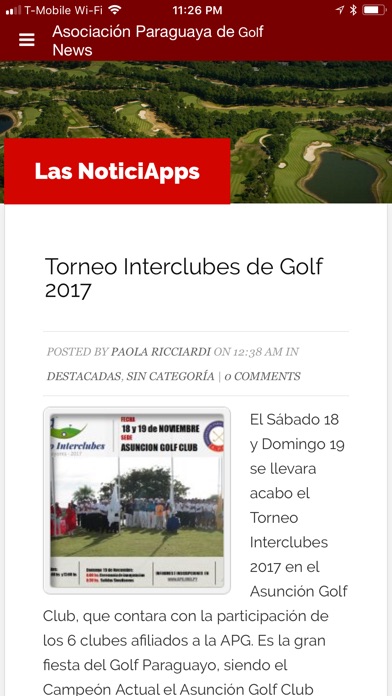 Asociacion Paraguaya de Golf screenshot 3