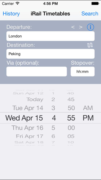 iRail European Rail Timetables Screenshot 3