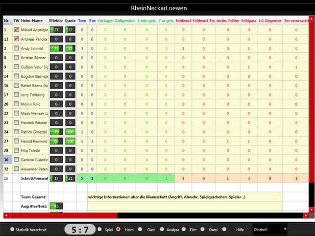 THSAEXtreme-Handball Statistik(圖3)-速報App