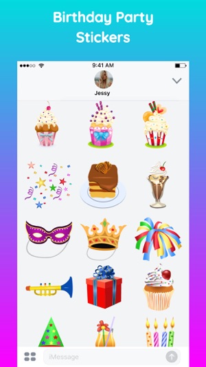 Happy Birthday Sticker App Emo(圖3)-速報App