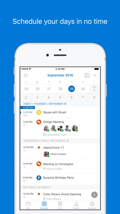 Microsoft Outlook - email and calendar