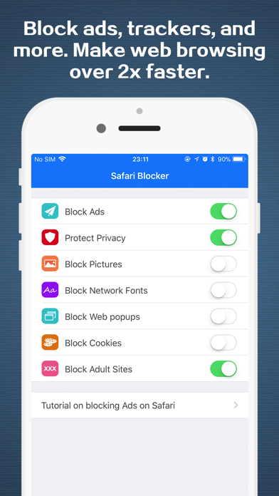 AdBye Pro-Block ad in web and app, Blocker in Game Screenshot 2