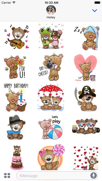 Teddy Bear for Kids Stickers screenshot 3