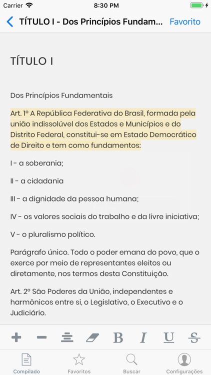 Constituição do Brasil de 1988 screenshot-3