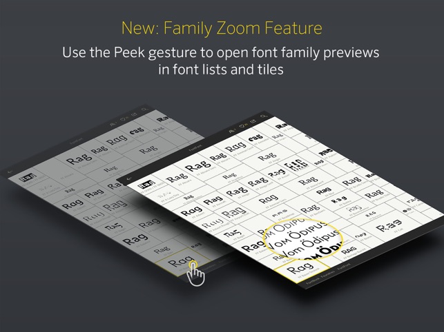 FontBook™ Typeface Compendium Capture d'écran