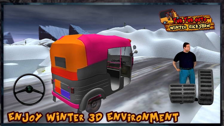 Tuk Tuk Auto Winter Rickshaw screenshot-3