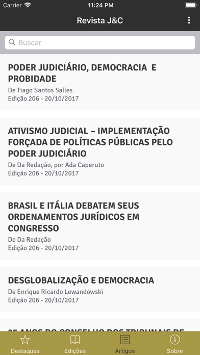 Revista Justiça & Cidadania screenshot 3