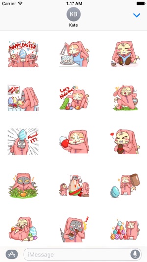 Cats Celebrate Easter Stickers(圖1)-速報App