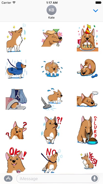 Lovely Welsh Corgi Dog Sticker