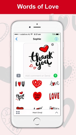 Heart Emoji - Cute Heart Stickers(圖3)-速報App