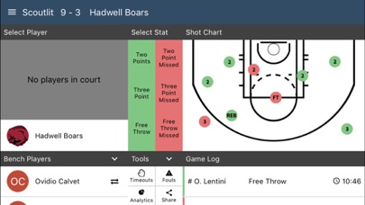 Basketball Stat Recording App screenshot 2
