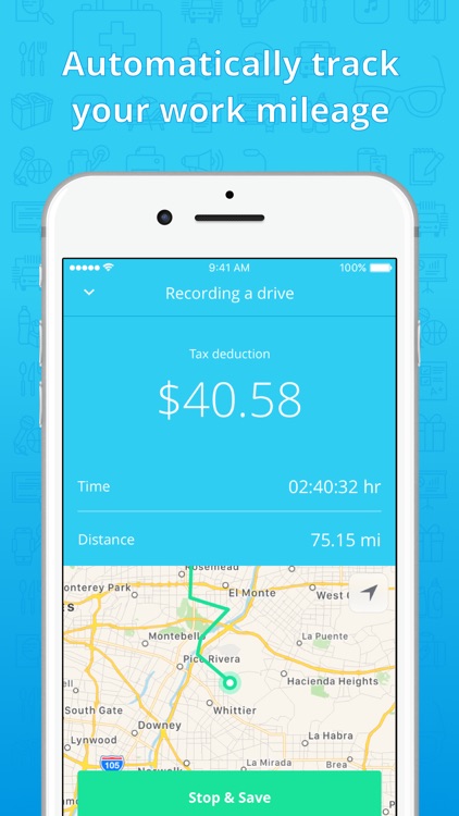 Stride Drive Mileage Tracker, Expense Log & Taxes