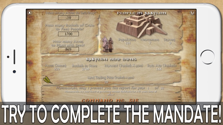 Hammurabi, The Game screenshot-3