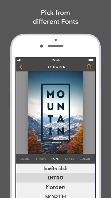 TypeGrid: Typography on Photo
