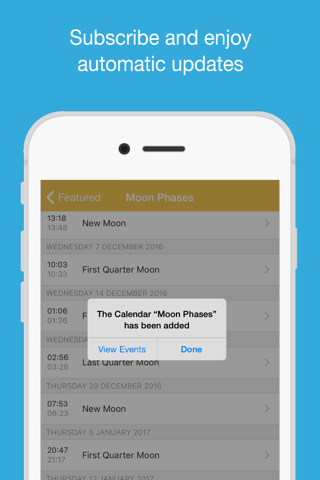 Moon Phases Calendar screenshot 2