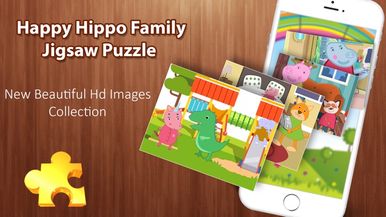 Hippo Family Jigsaw Puzzle screenshot-3