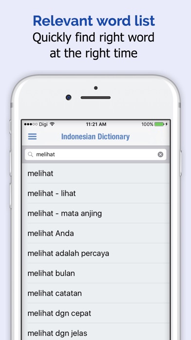 Indonesian Dictionary + iPhone Indonesian Dictionary + iPhone