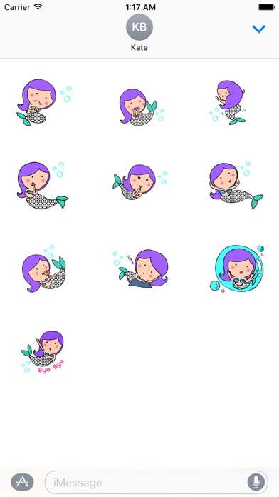 Mermaidmoji - Mermaid Sticker screenshot 3