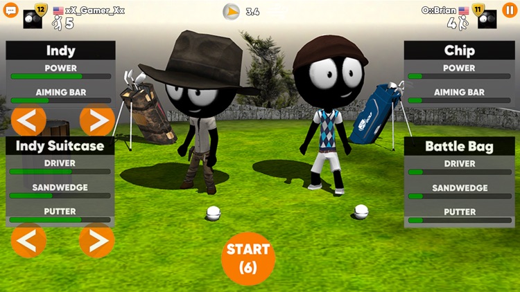 Stickman Cross Golf Battle screenshot-4