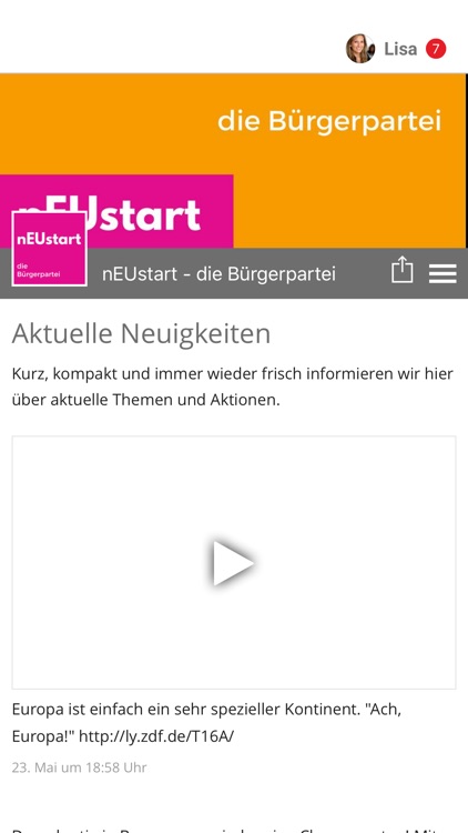 nEUstart - die Bürgerpartei