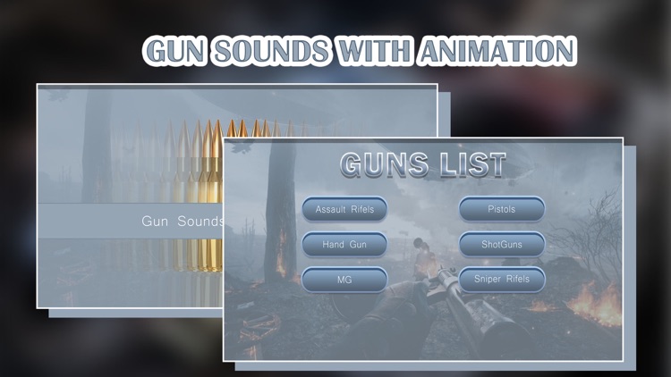 Real Gun Sounds with Animation