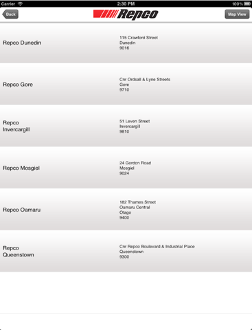 Repco New Zealand Store Finder screenshot 2