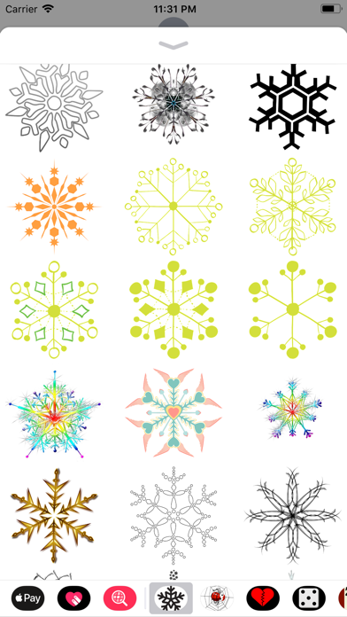 Snowflake Sticker Pack screenshot 2