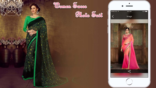 Women Saree Photo Suit(圖4)-速報App